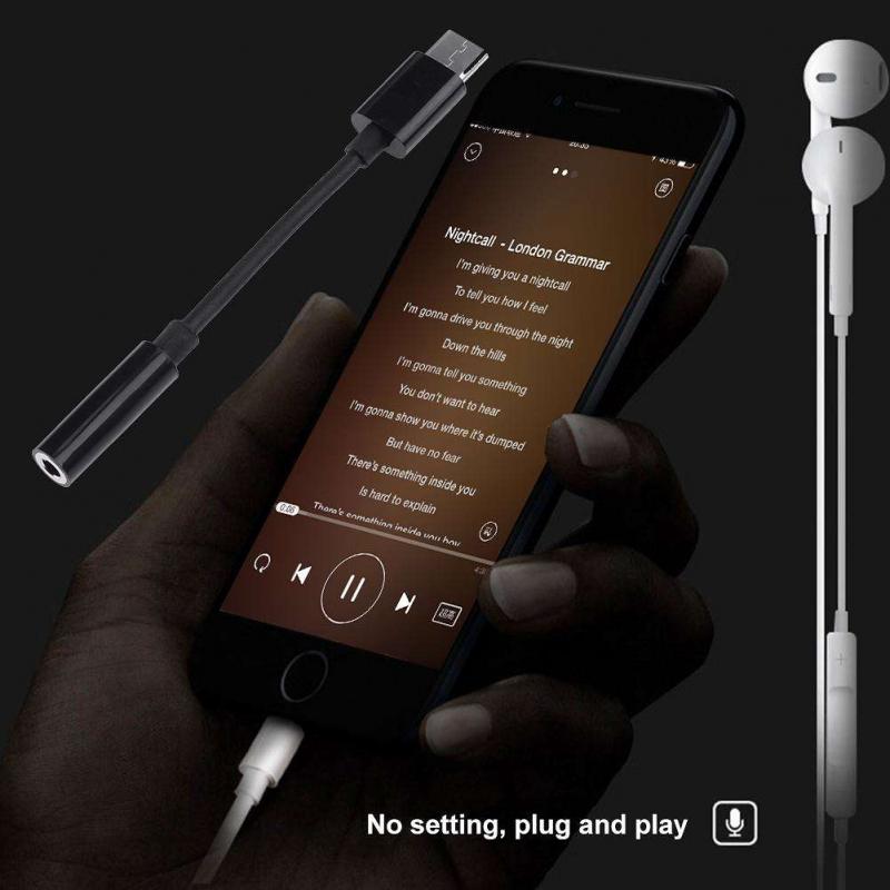 Type C to 3.5mm Headphone Adapter for Huawei Samsung